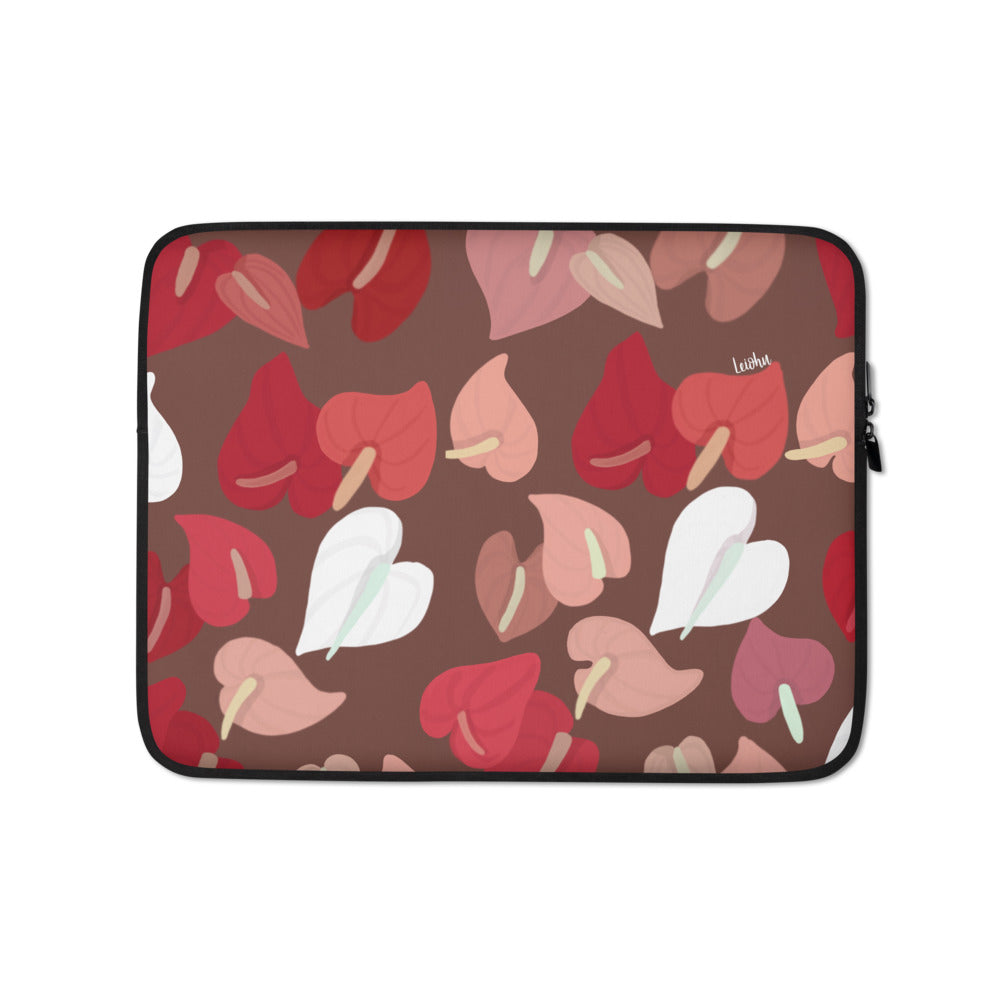 Anthurium - Laptop Sleeve - LEIOHU DESIGNS