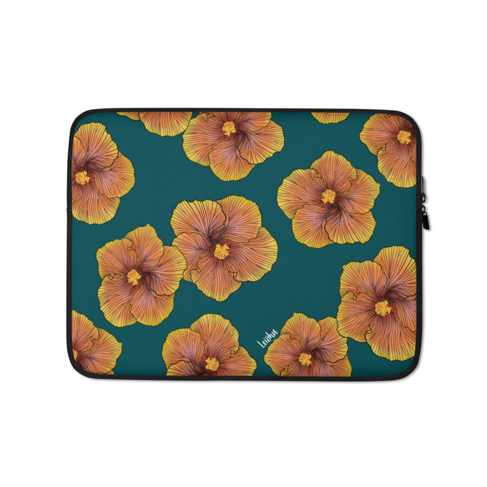 Sunrise Hibiscus - Laptop Sleeve - LEIOHU DESIGNS