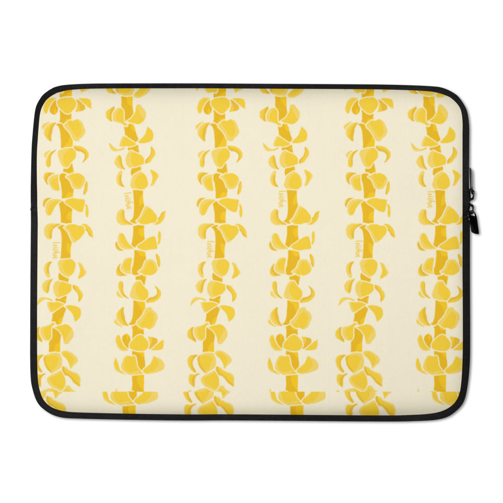 Puakenikeni Lei - Laptop Sleeve - LEIOHU DESIGNS