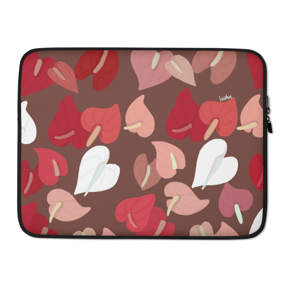 Anthurium - Laptop Sleeve - LEIOHU DESIGNS