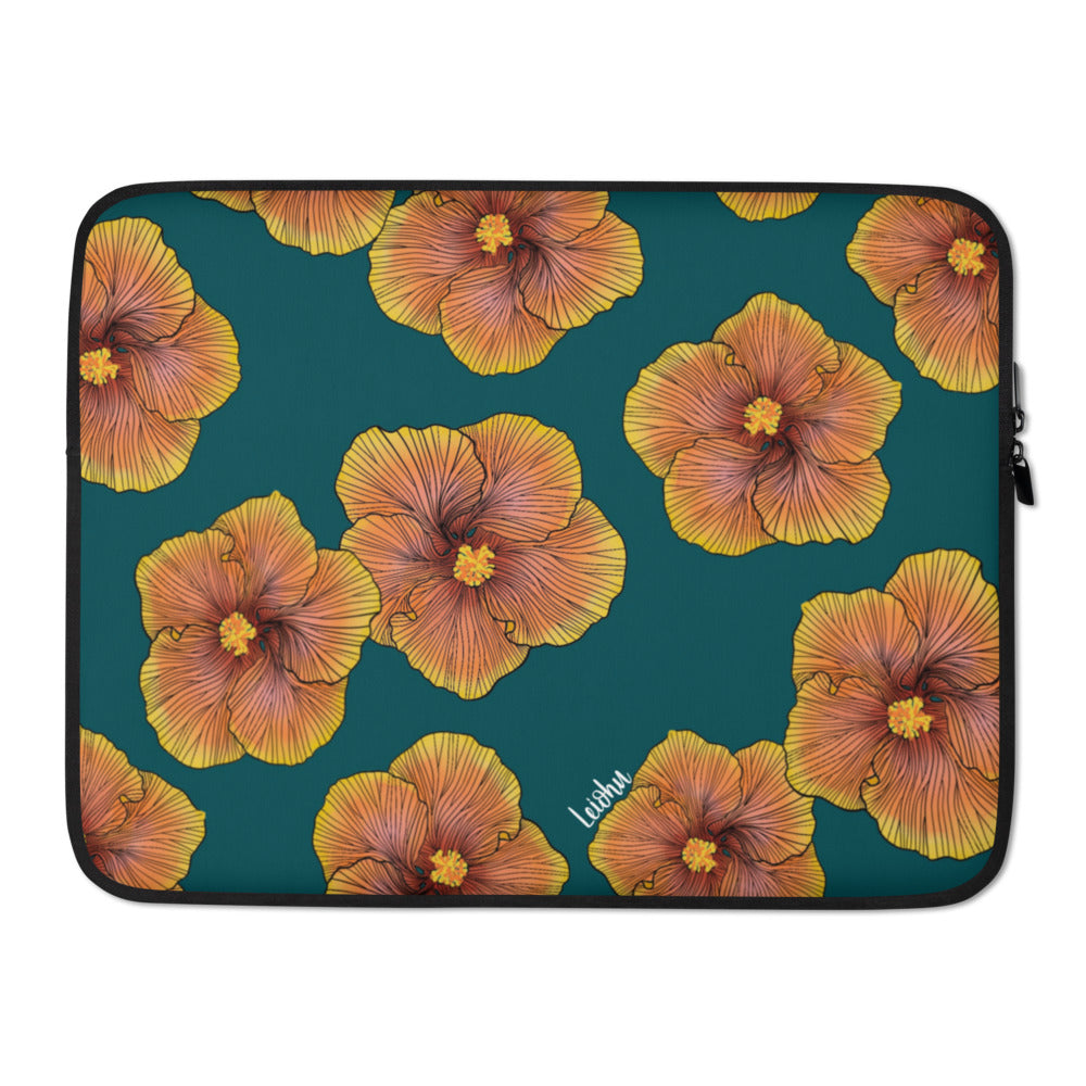 Sunrise Hibiscus - Laptop Sleeve - LEIOHU DESIGNS