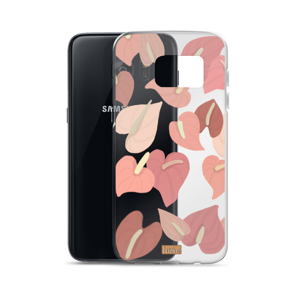 Anthurium - Clear case - Samsung - LEIOHU DESIGNS