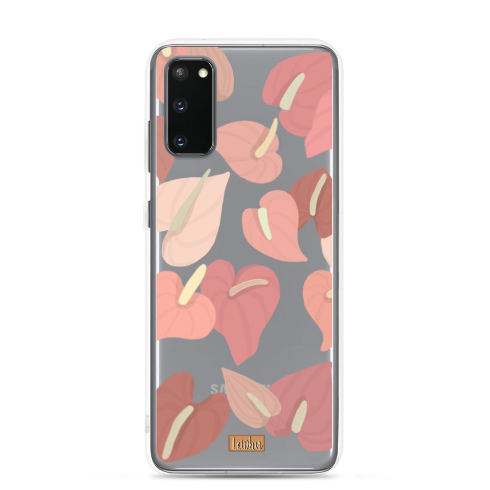 Anthurium - Clear case - Samsung - LEIOHU DESIGNS