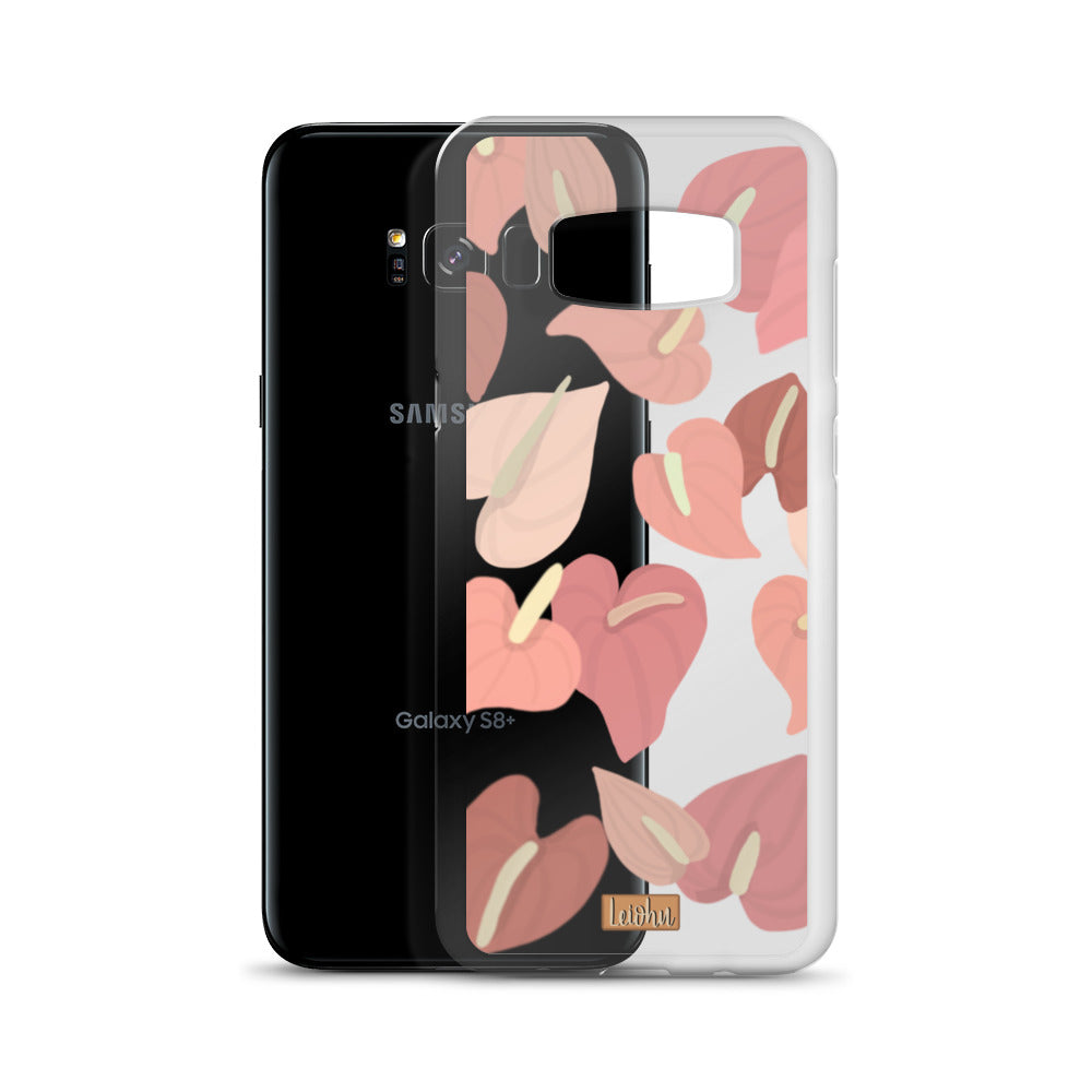 Anthurium - Clear case - Samsung - LEIOHU DESIGNS