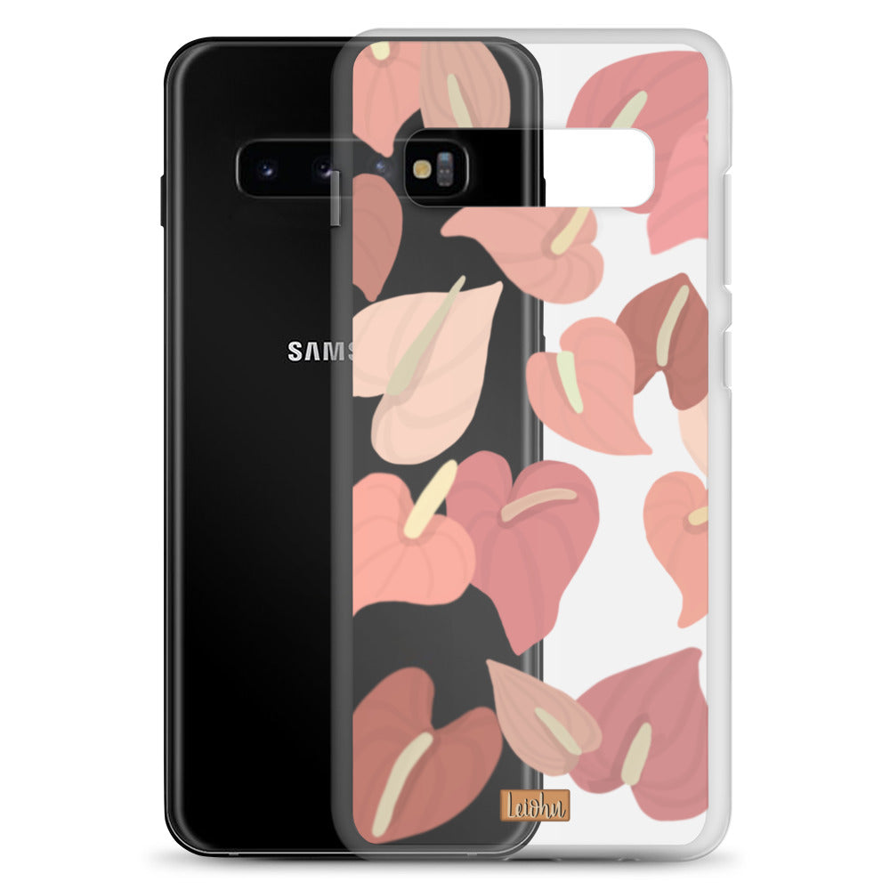 Anthurium - Clear case - Samsung - LEIOHU DESIGNS