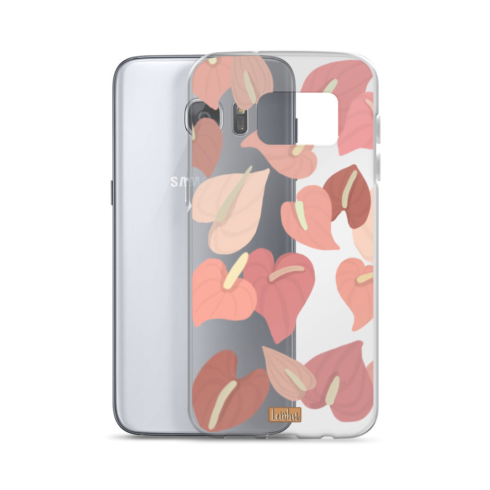 Anthurium - Clear case - Samsung - LEIOHU DESIGNS