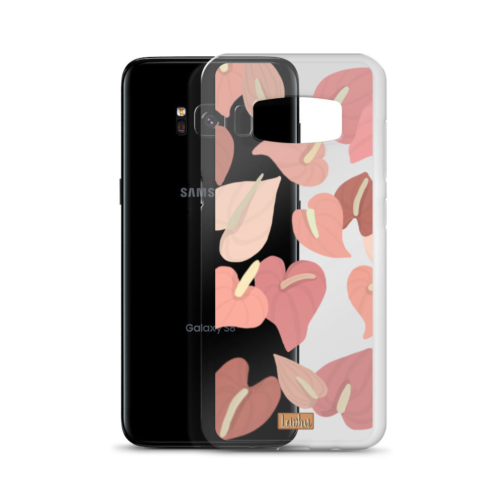 Anthurium - Clear case - Samsung - LEIOHU DESIGNS