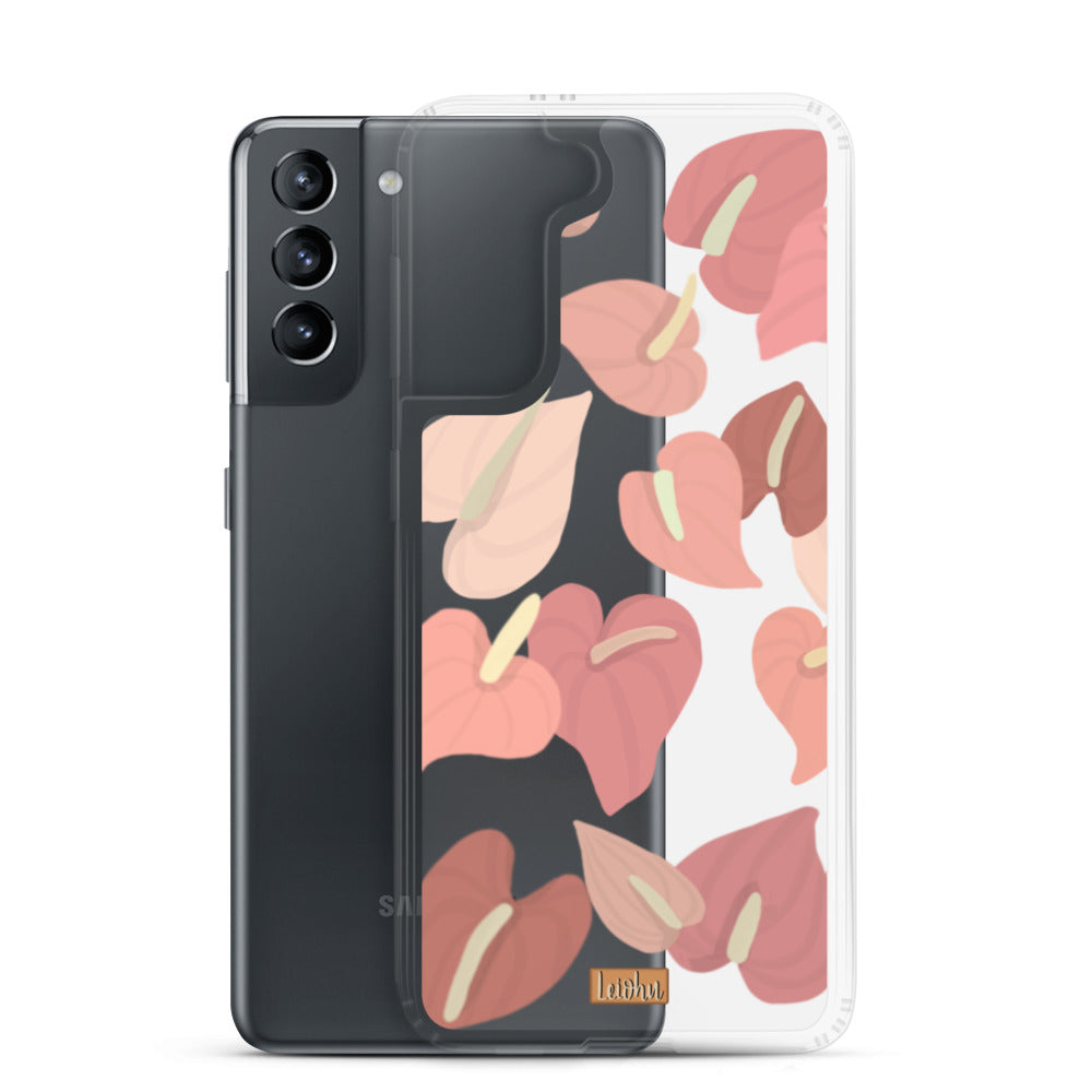 Anthurium - Clear case - Samsung - LEIOHU DESIGNS