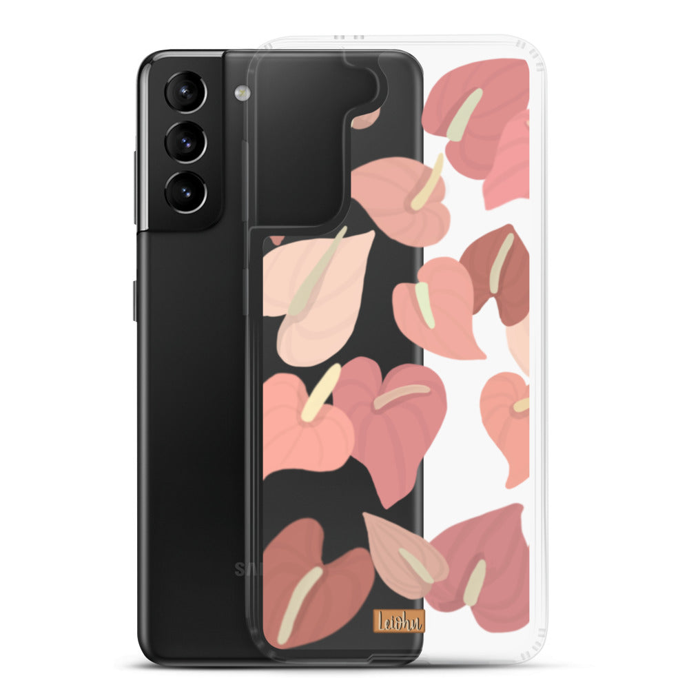 Anthurium - Clear case - Samsung - LEIOHU DESIGNS